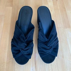 Rebecca Minkoff Jaden Slide Suede Platform Sandal